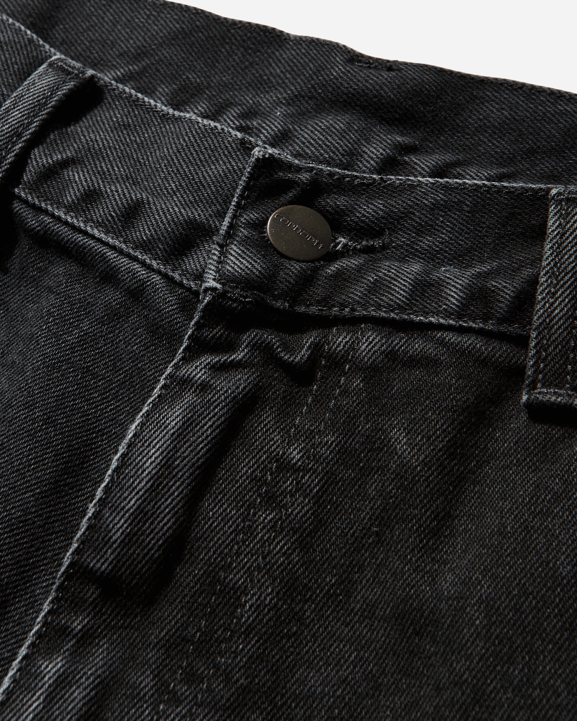 Carhartt WIP Double Knee Short Black Shorts Denim Short I034867 8906
