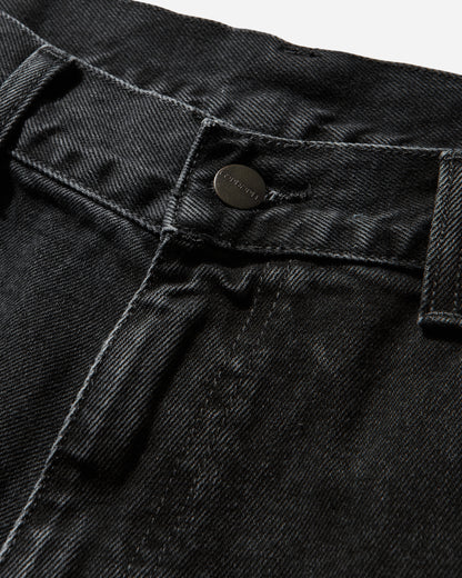 Carhartt WIP Double Knee Short Black Shorts Denim Short I034867 8906