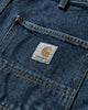 Carhartt WIP Single Knee Short Blue Shorts Denim Short I032026 0106