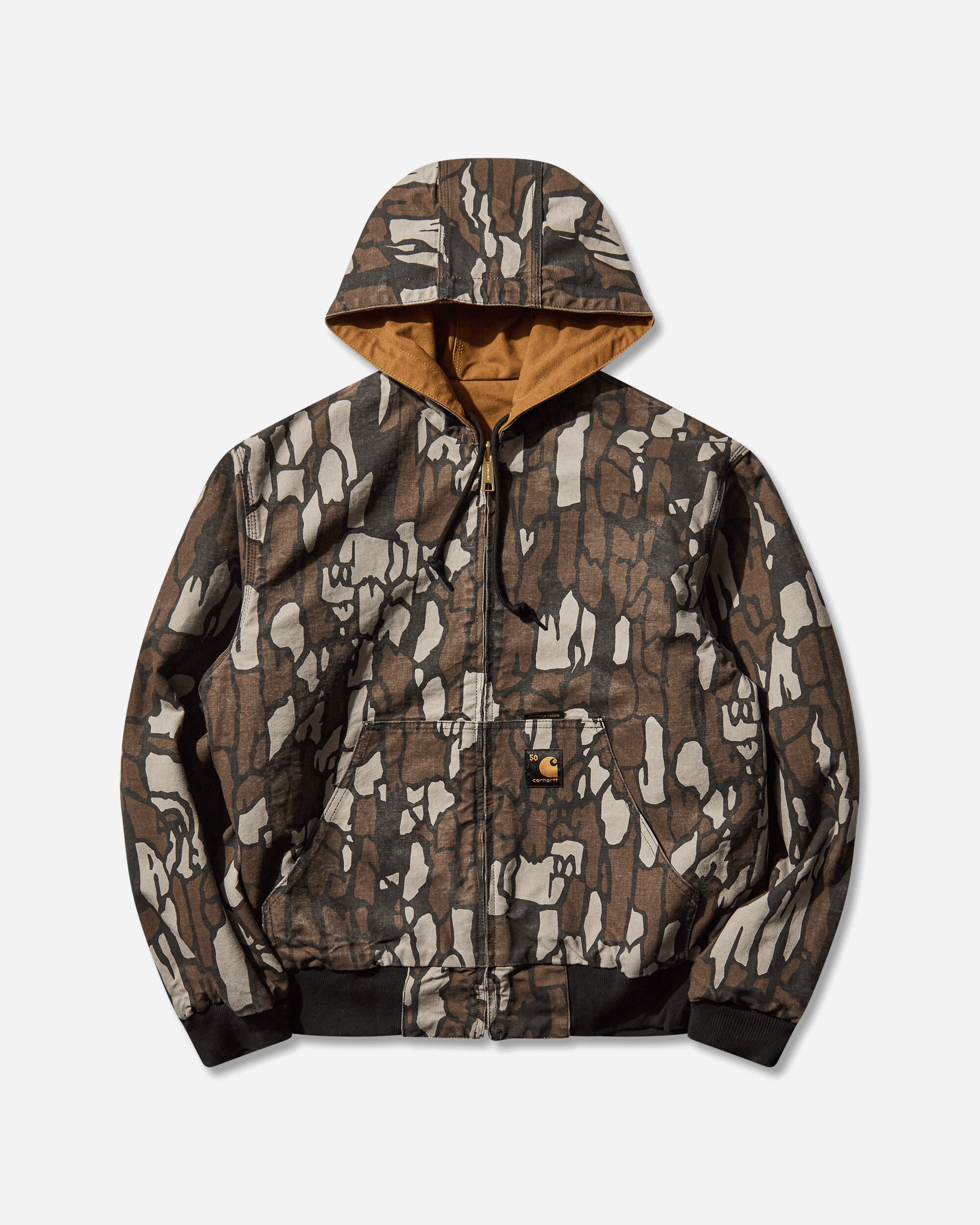 Carhartt WIP 50 Years Anniversary Og Active Jacket Canvas Hamilton Brown/Camo Trebark Coats and Jackets Jackets I036412 3GK02