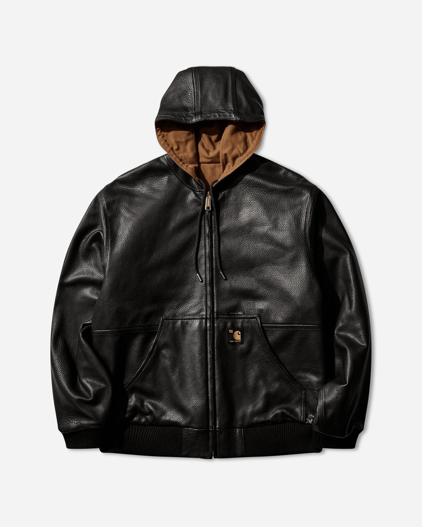 Carhartt WIP 50 Years Anniversary Og Active Jacket Leather Black/Hamilton Brown Coats and Jackets Jackets I035967 3R0XX