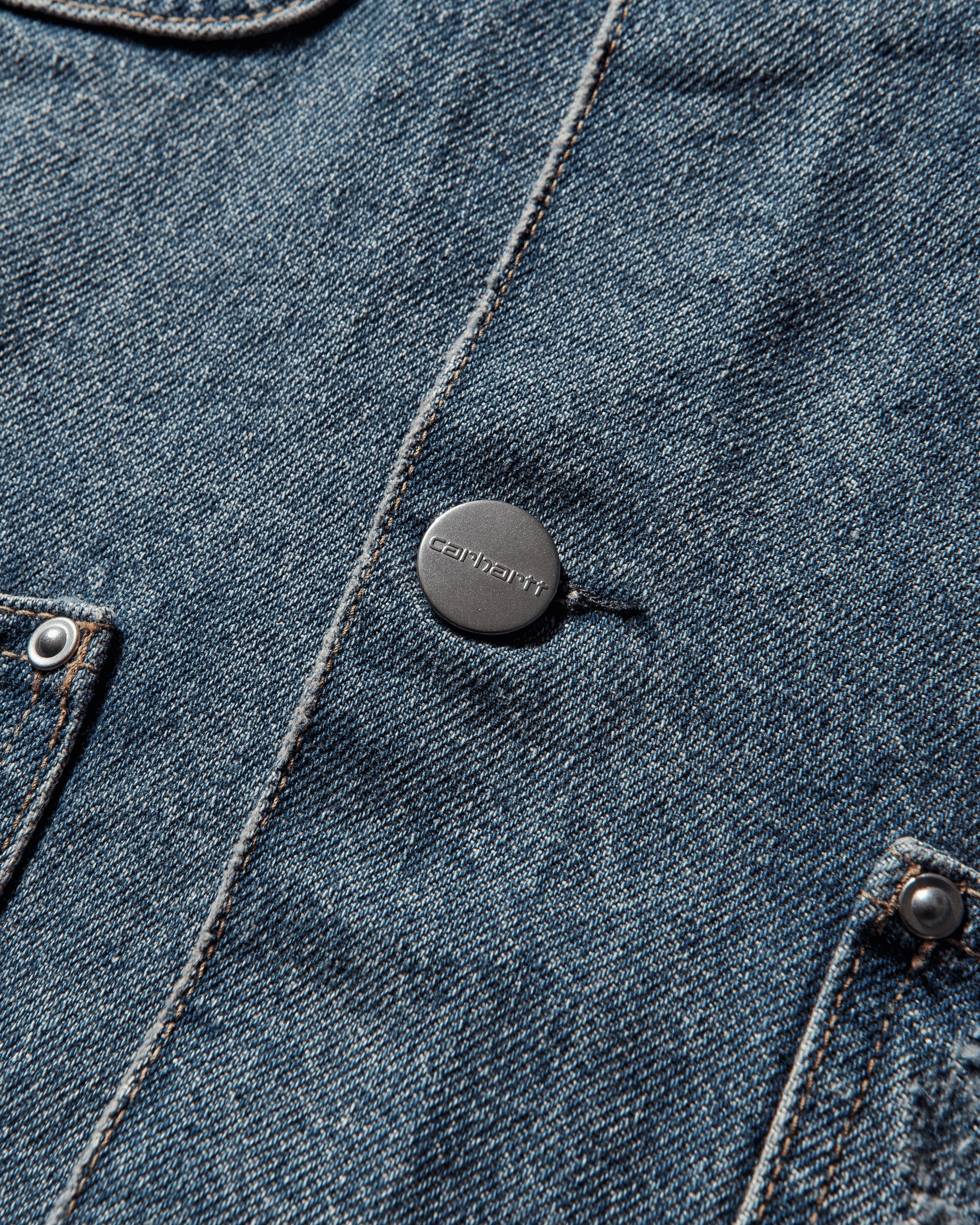 Carhartt WIP Aden Chore Coat Blue Coats and Jackets Jackets I036256 01B7