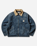 Carhartt WIP Og Detroit Jacket Blue/Dusty H Brown Coats and Jackets Jackets I036593 2XN4L