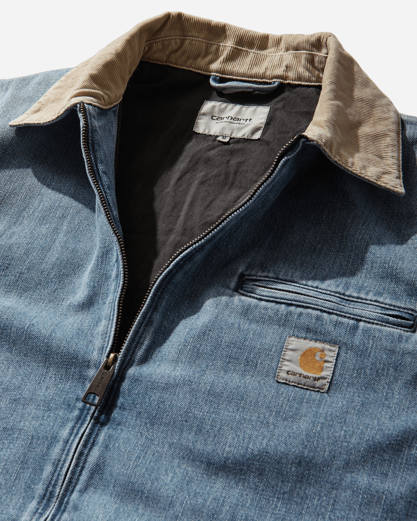 Carhartt WIP Og Detroit Jacket Blue/Dusty H Brown Coats and Jackets Jackets I036593 2XNUR