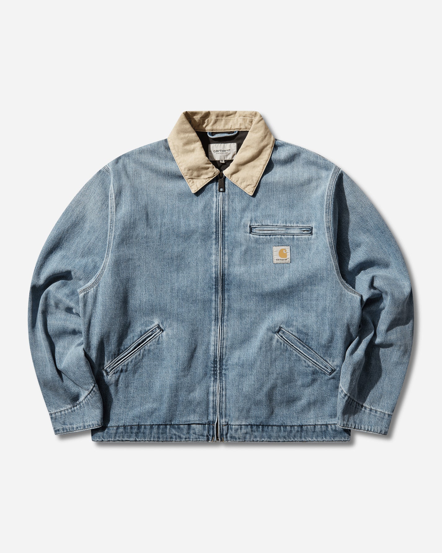 Carhartt WIP Og Detroit Jacket Blue/Dusty H Brown Coats and Jackets Jackets I036593 2XNUR