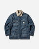 Carhartt WIP Warren Chore Coat Blue/Dusty H Brown Coats and Jackets Jackets I036592 2XN4L