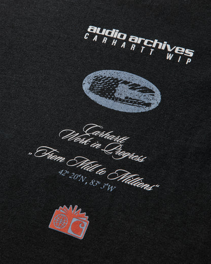 Carhartt WIP Audio Archives Wip Ls T Shirt Black T-Shirts Longsleeve I036684 89XX