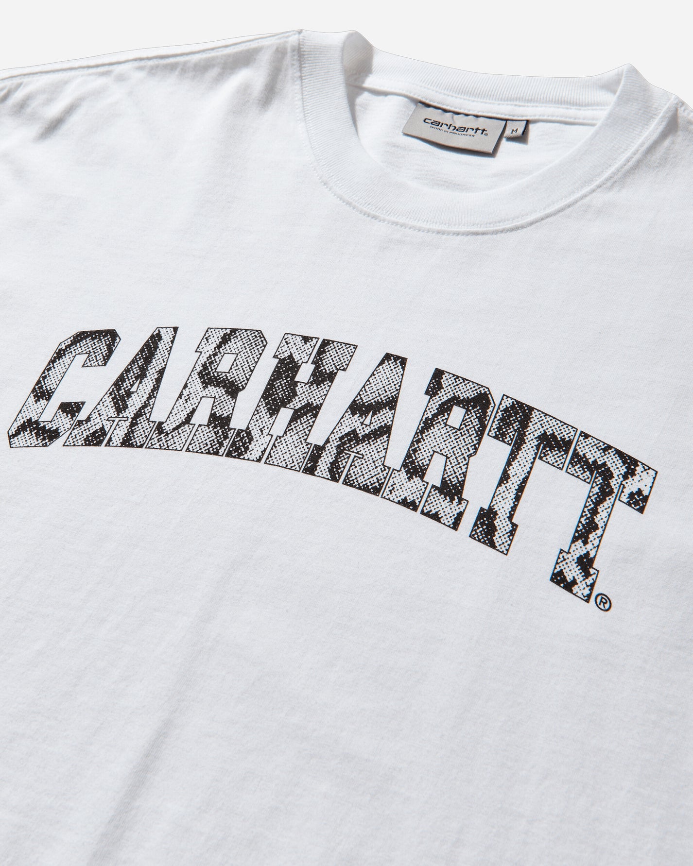 Carhartt WIP Ls Camo Snake T Shirt White T-Shirts Longsleeve I036387 0260