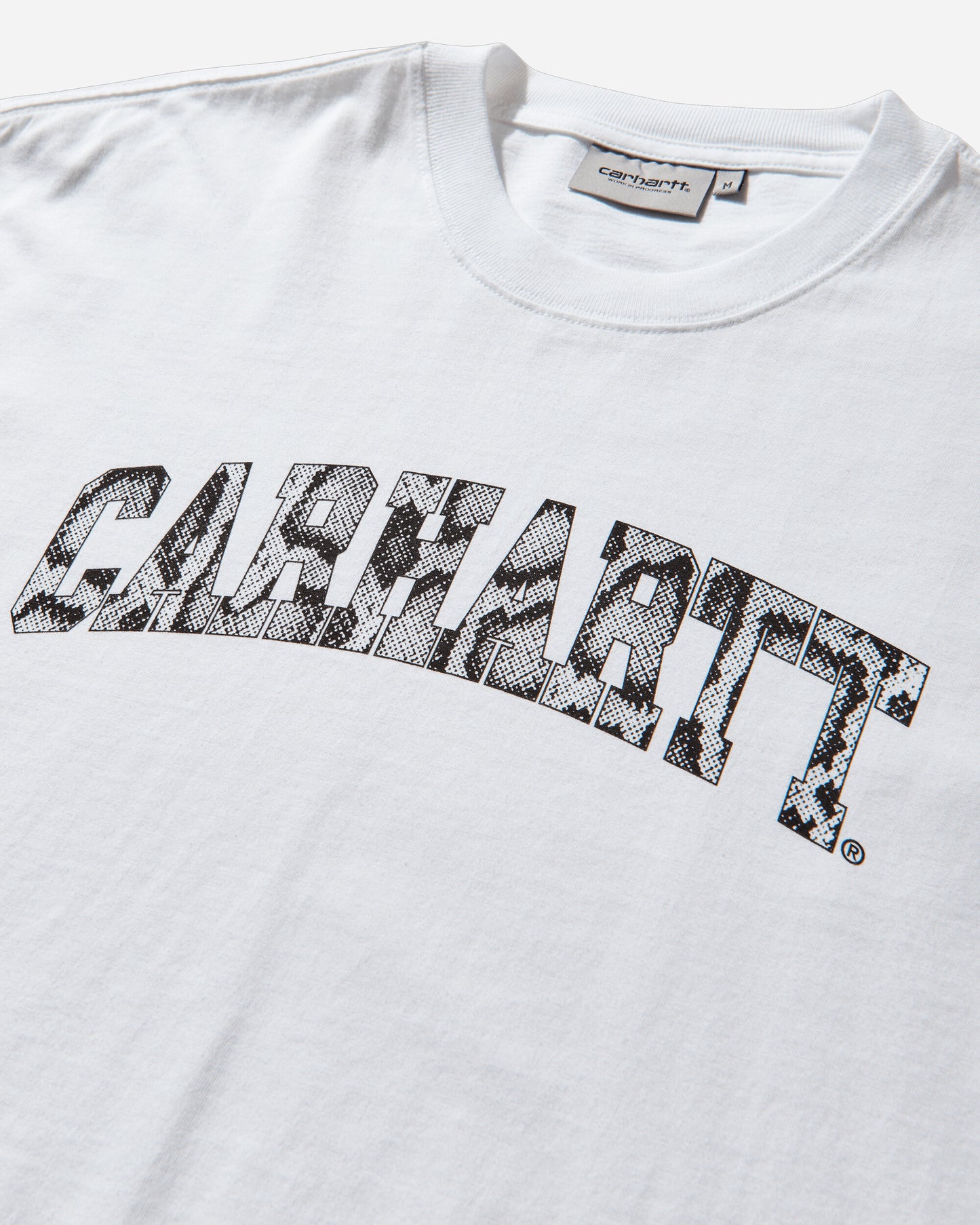Carhartt WIP Ls Camo Snake T Shirt White T-Shirts Longsleeve I036387 0260