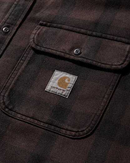 Carhartt WIP Ls Edmands Shirt Edmands Check/Natural/Palisan Shirts Longsleeve Shirt I035951 3J2XX