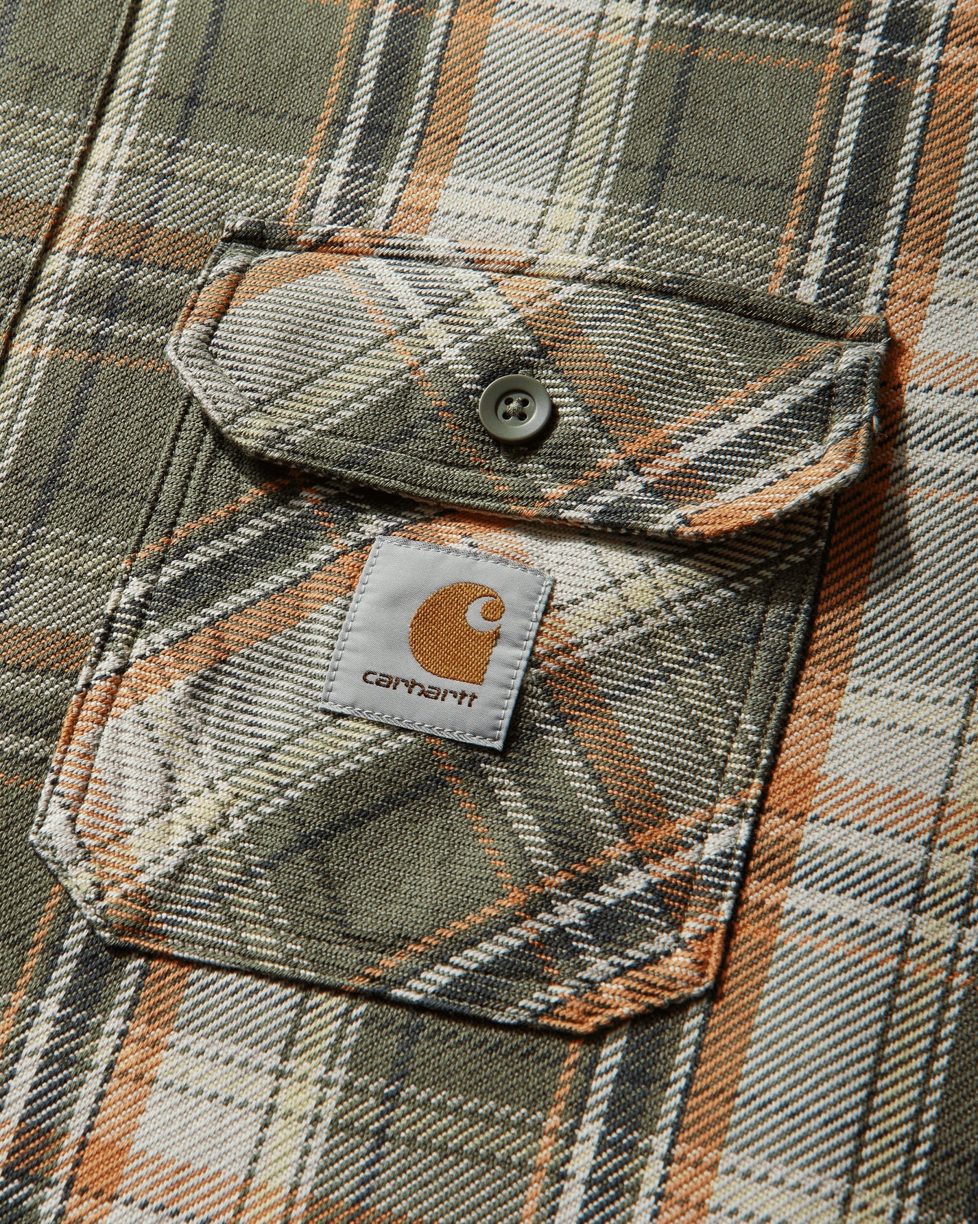 Carhartt WIP Ls Tunick Shirt Tunick Check/Dollar Green Shirts Longsleeve Shirt I036192 3PKXX