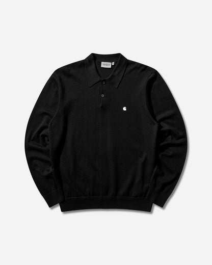 Carhartt WIP Ls Madison Polo Black/White T-Shirts Polo I036162 0D2XX