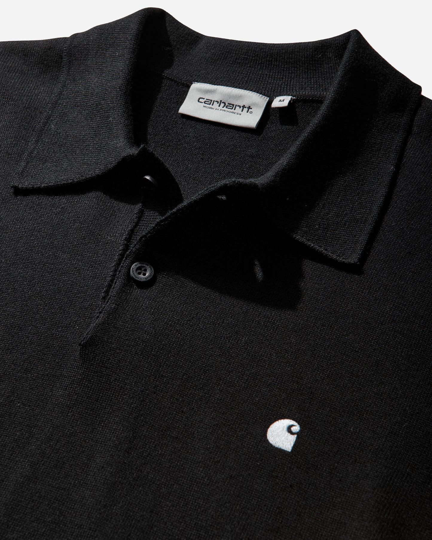 Carhartt WIP Ls Madison Polo Black/White T-Shirts Polo I036162 0D2XX
