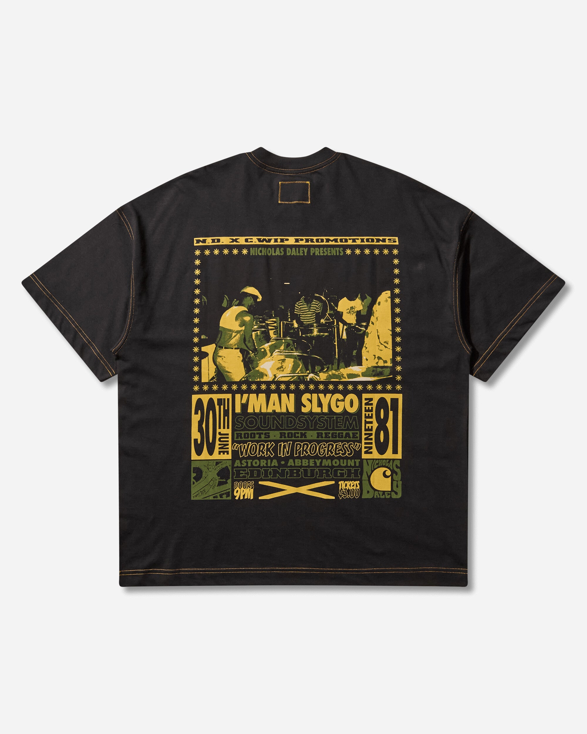 Carhartt WIP Nicholas Daley Poster T-Shirt ND Black T-Shirts Shortsleeve I035276 2TVXX