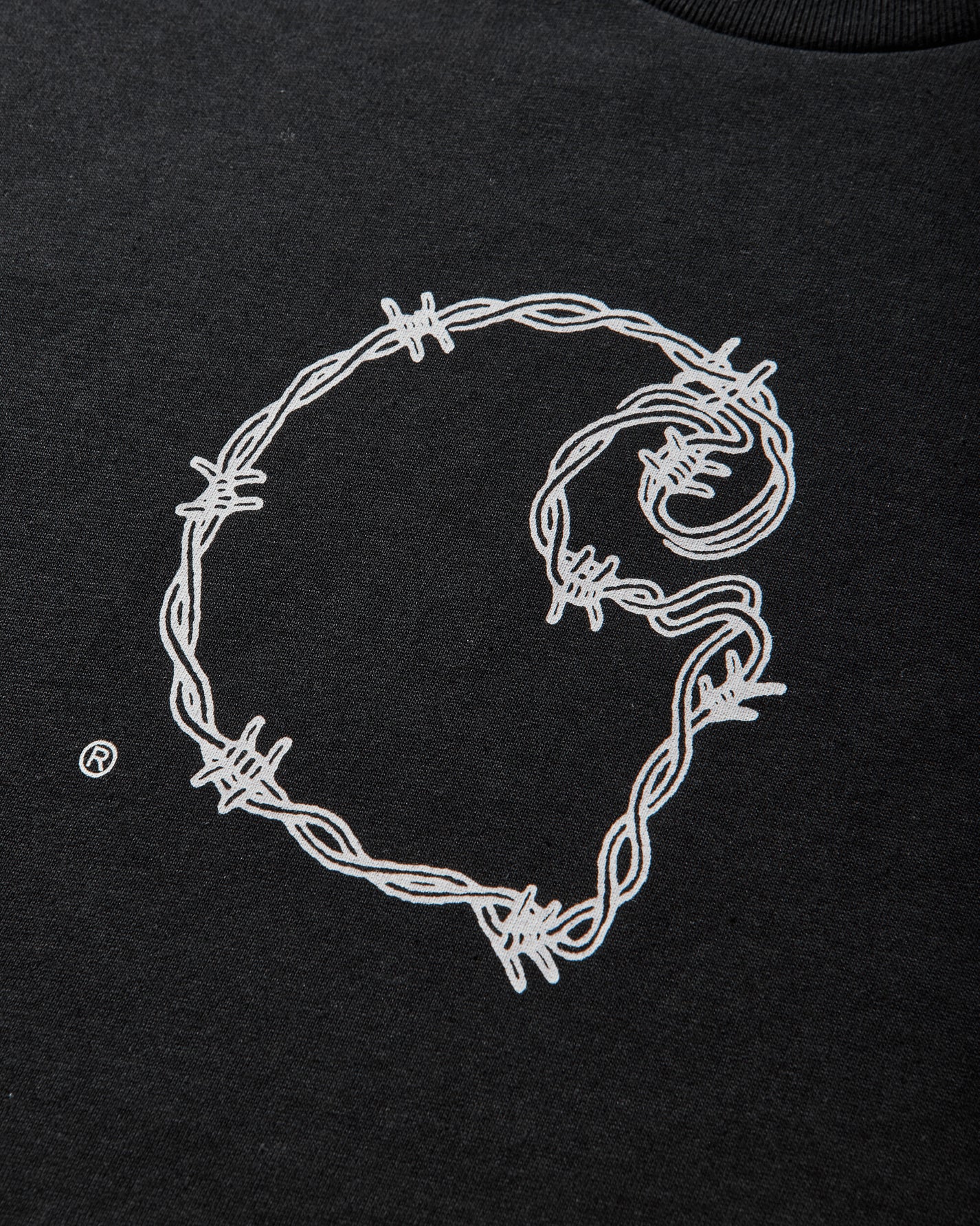 Carhartt WIP Ss Barbwire C T Shirt Black T-Shirts Shortsleeve I036237 89XX