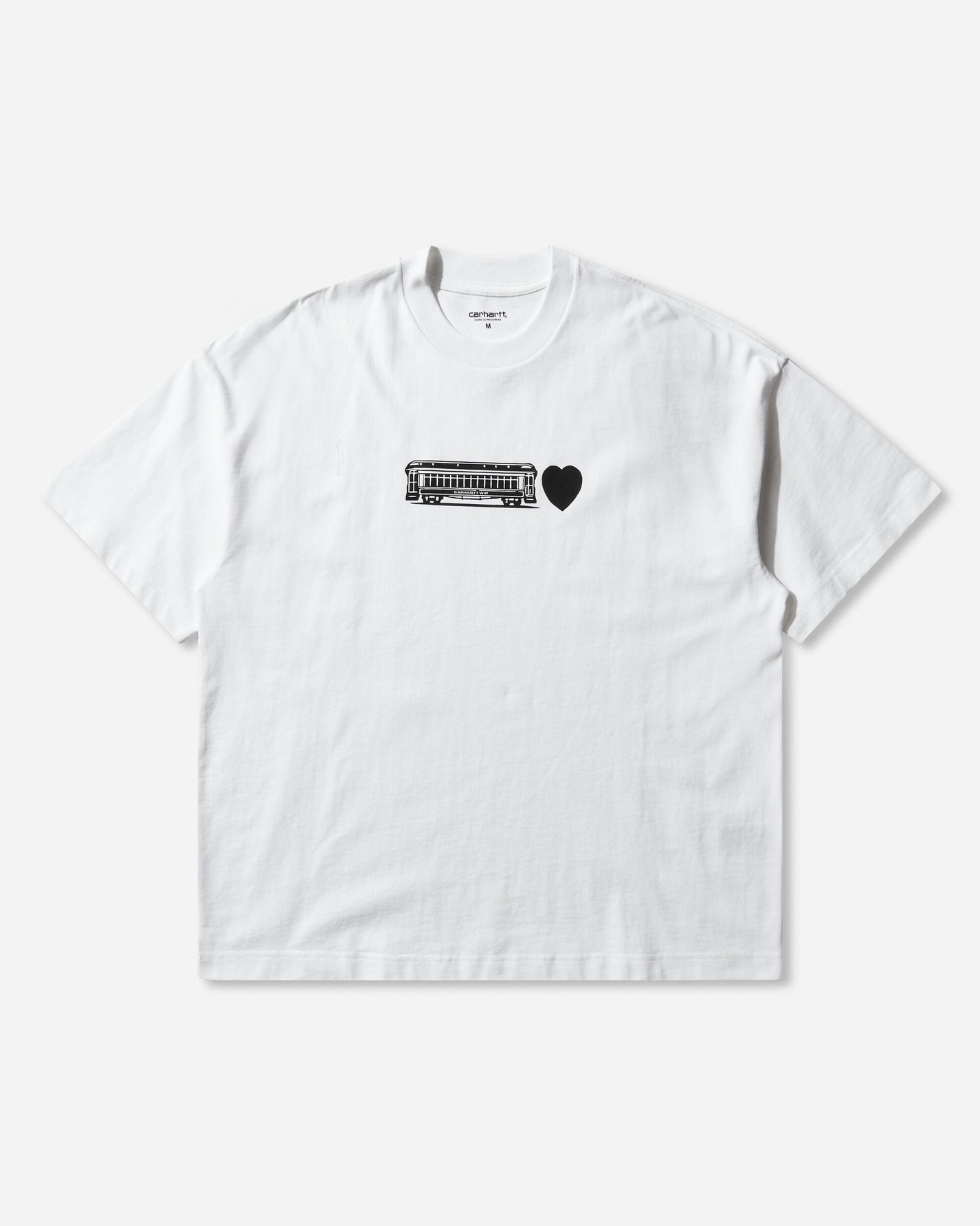 Carhartt WIP Ss Deconstructed Label T Shirt White T-Shirts Shortsleeve I036008 02XX