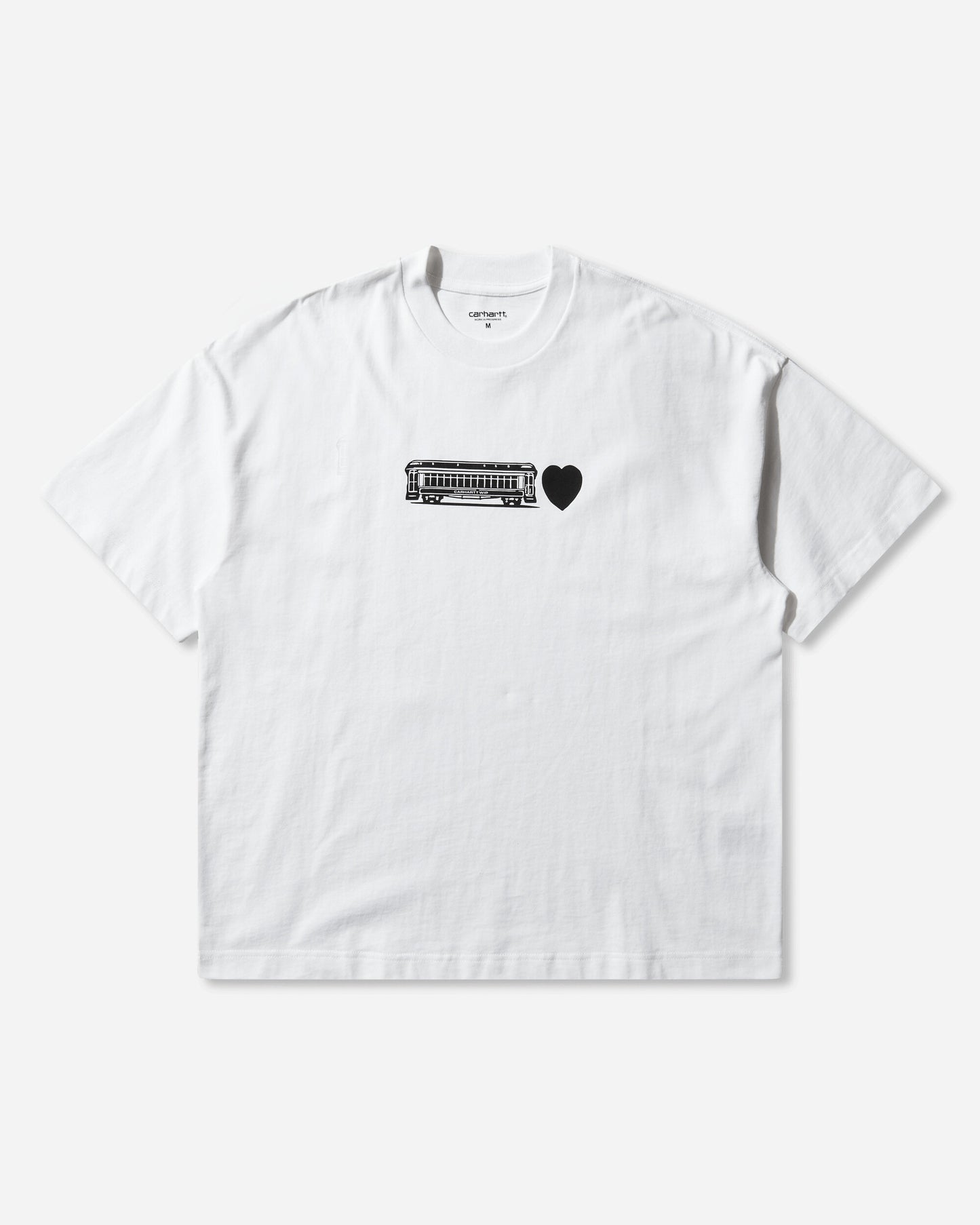 Carhartt WIP Ss Deconstructed Label T Shirt White T-Shirts Shortsleeve I036008 02XX