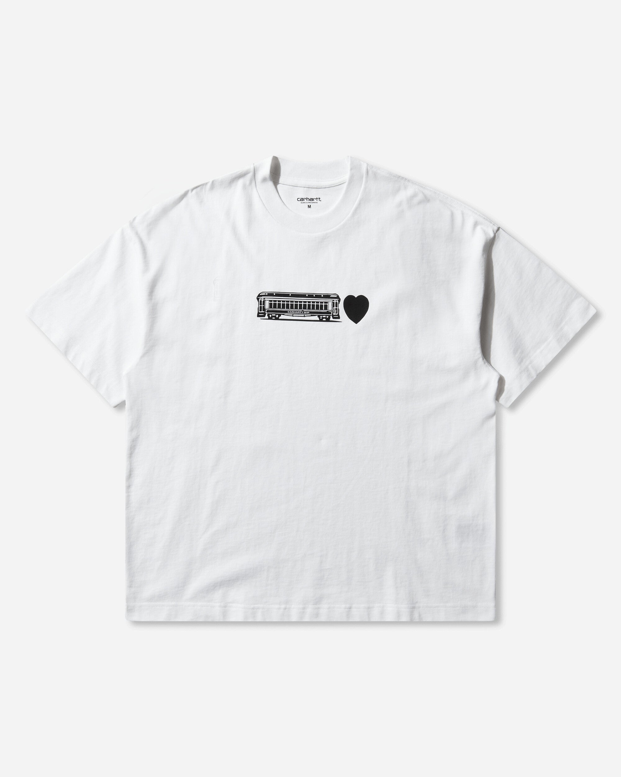 Carhartt WIP Ss Deconstructed Label T Shirt White T-Shirts Shortsleeve I036008 02XX