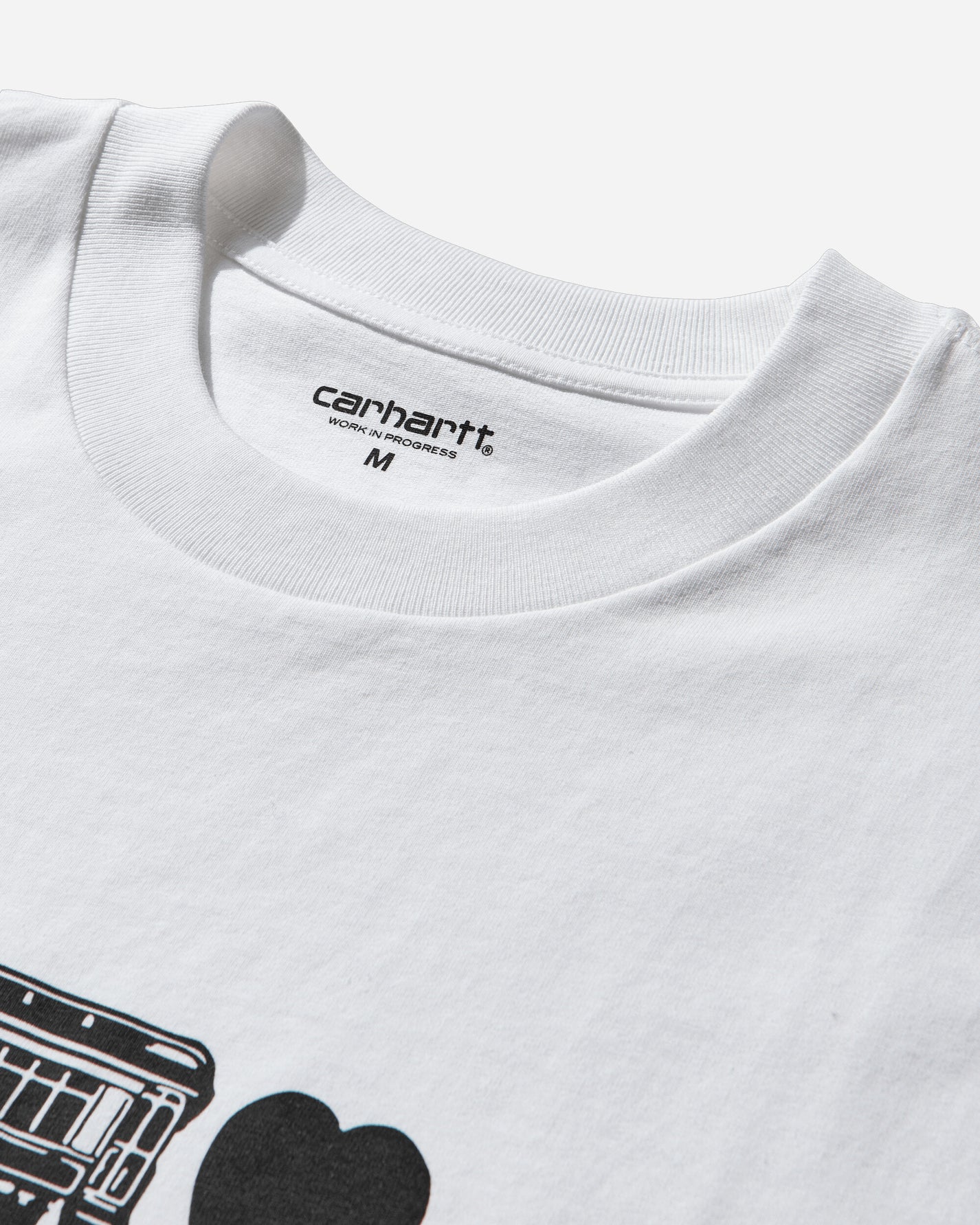 Carhartt WIP Ss Deconstructed Label T Shirt White T-Shirts Shortsleeve I036008 02XX