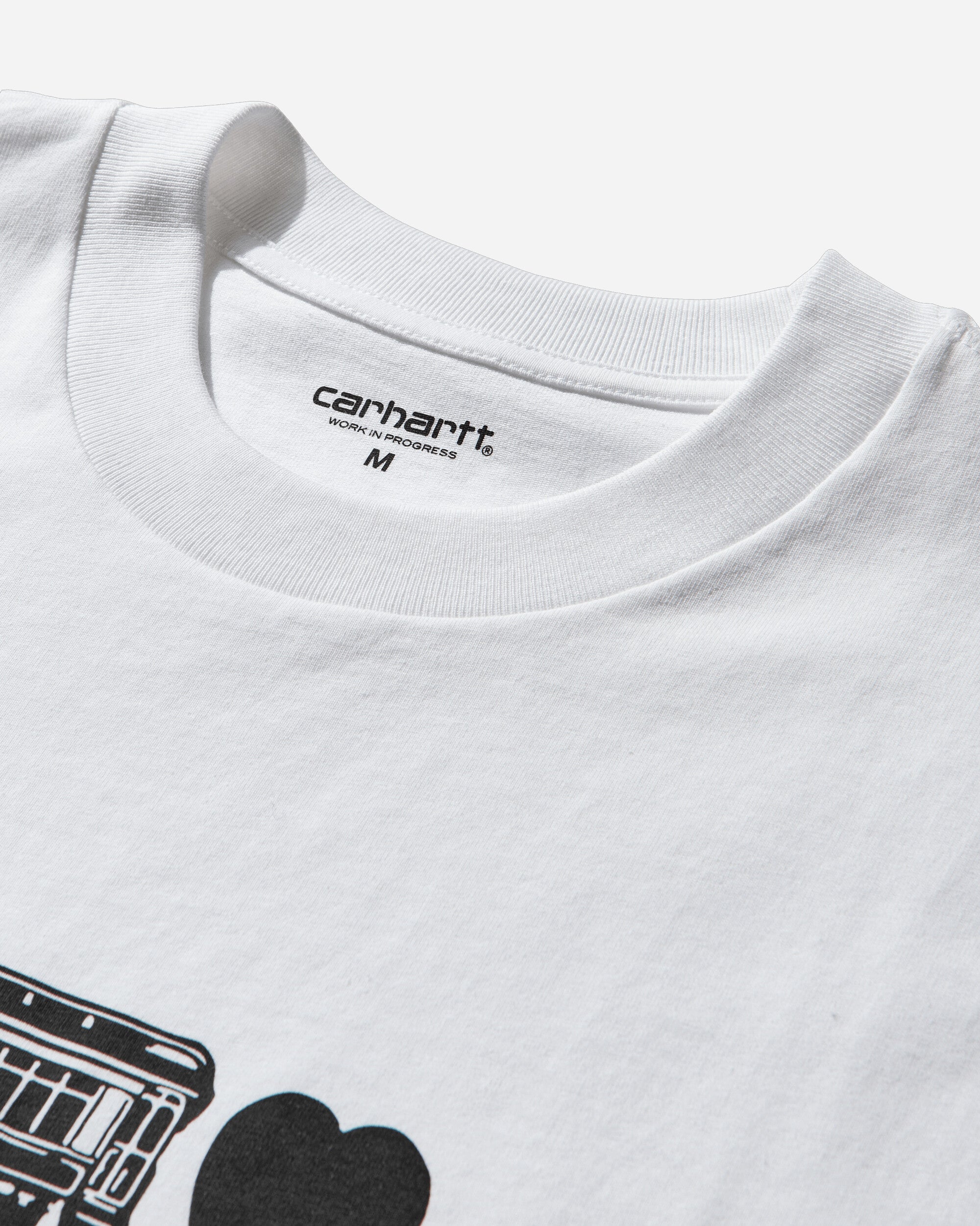 Carhartt WIP Ss Deconstructed Label T Shirt White T-Shirts Shortsleeve I036008 02XX