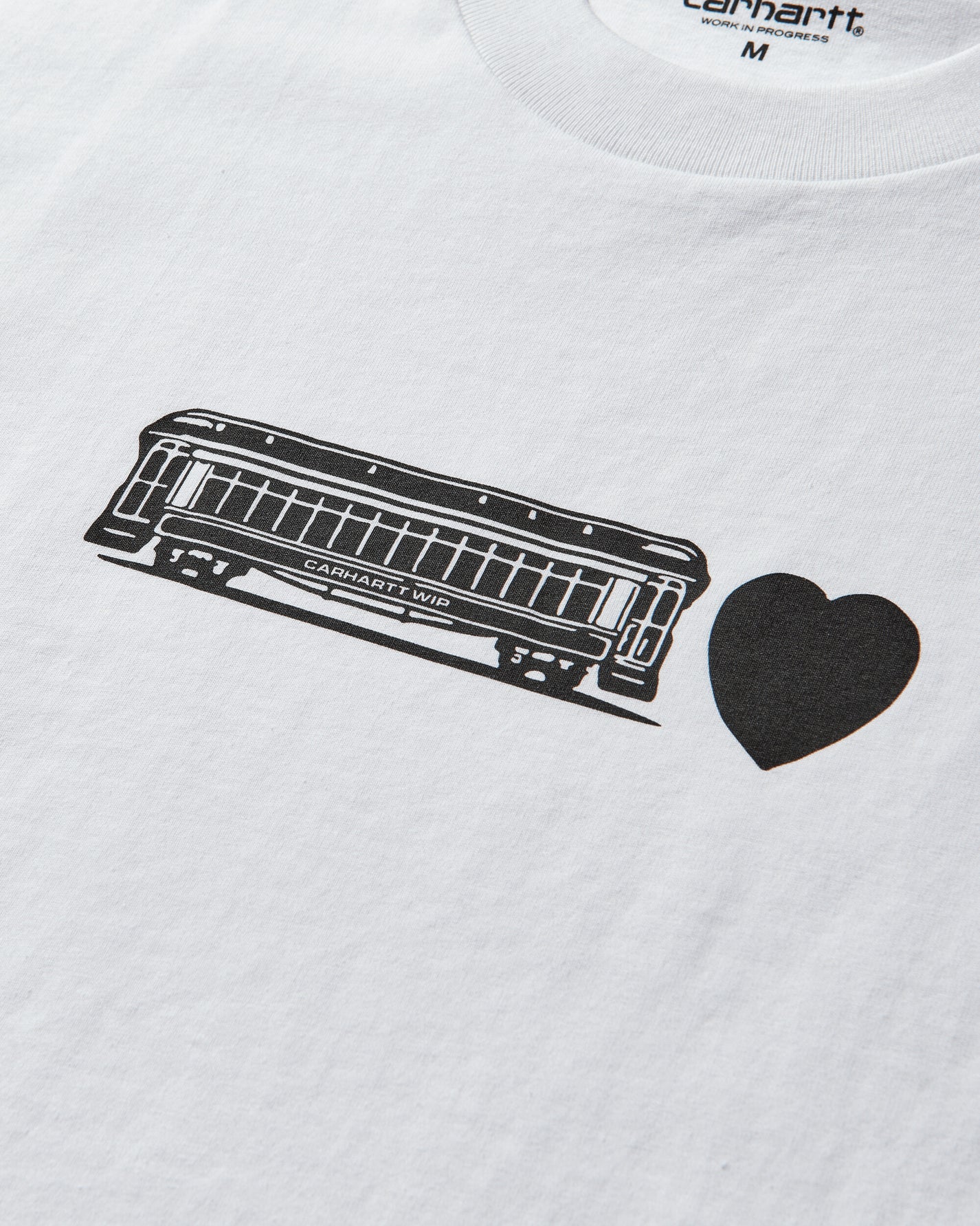 Carhartt WIP Ss Deconstructed Label T Shirt White T-Shirts Shortsleeve I036008 02XX