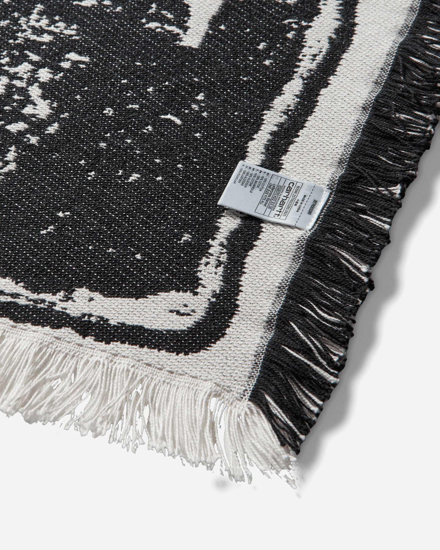Carhartt WIP Letterpress Blanket Black/Wax Textile Blankets and Throws I036070 K02XX