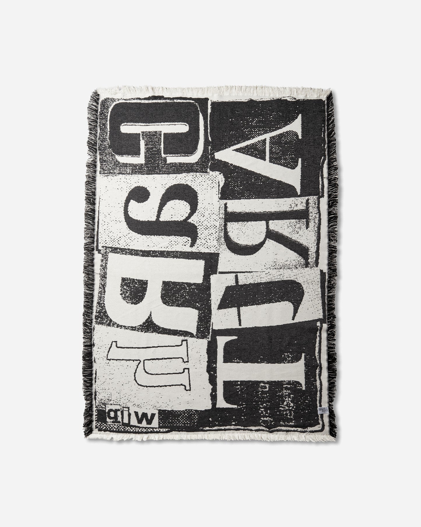 Carhartt WIP Letterpress Blanket Black/Wax Textile Blankets and Throws I036070 K02XX