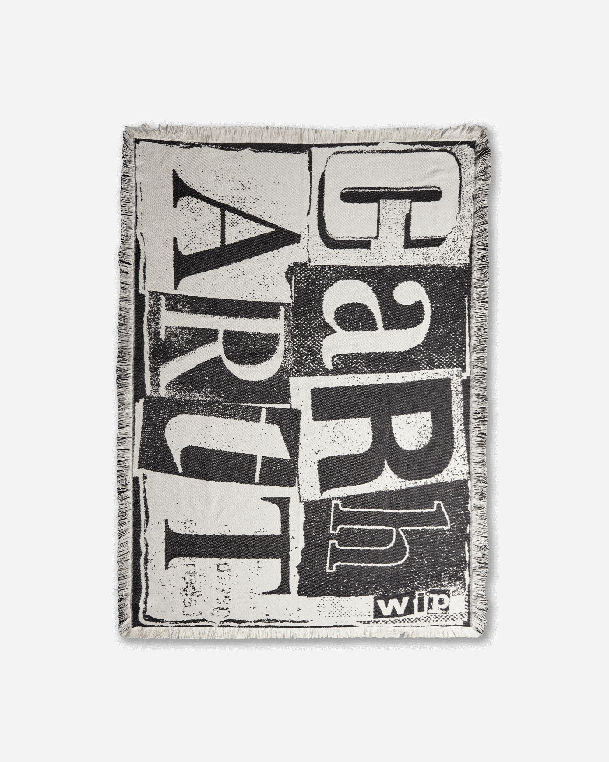 Carhartt WIP Letterpress Blanket Black/Wax Textile Blankets and Throws I036070 K02XX