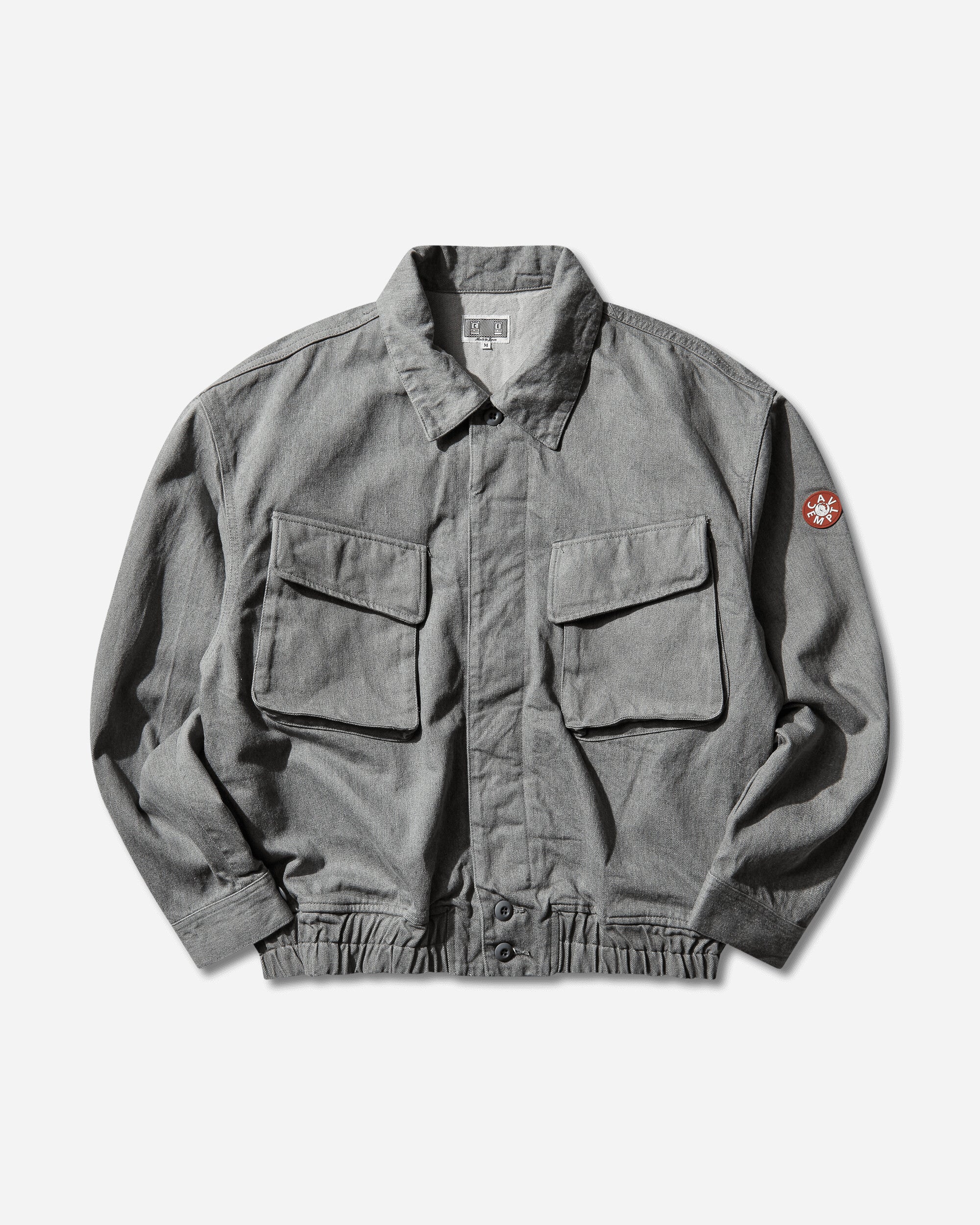 Cav Empt Ash Community Button Jacket Grey Coats and Jackets Bomber Jackets CES28JK18 GREY