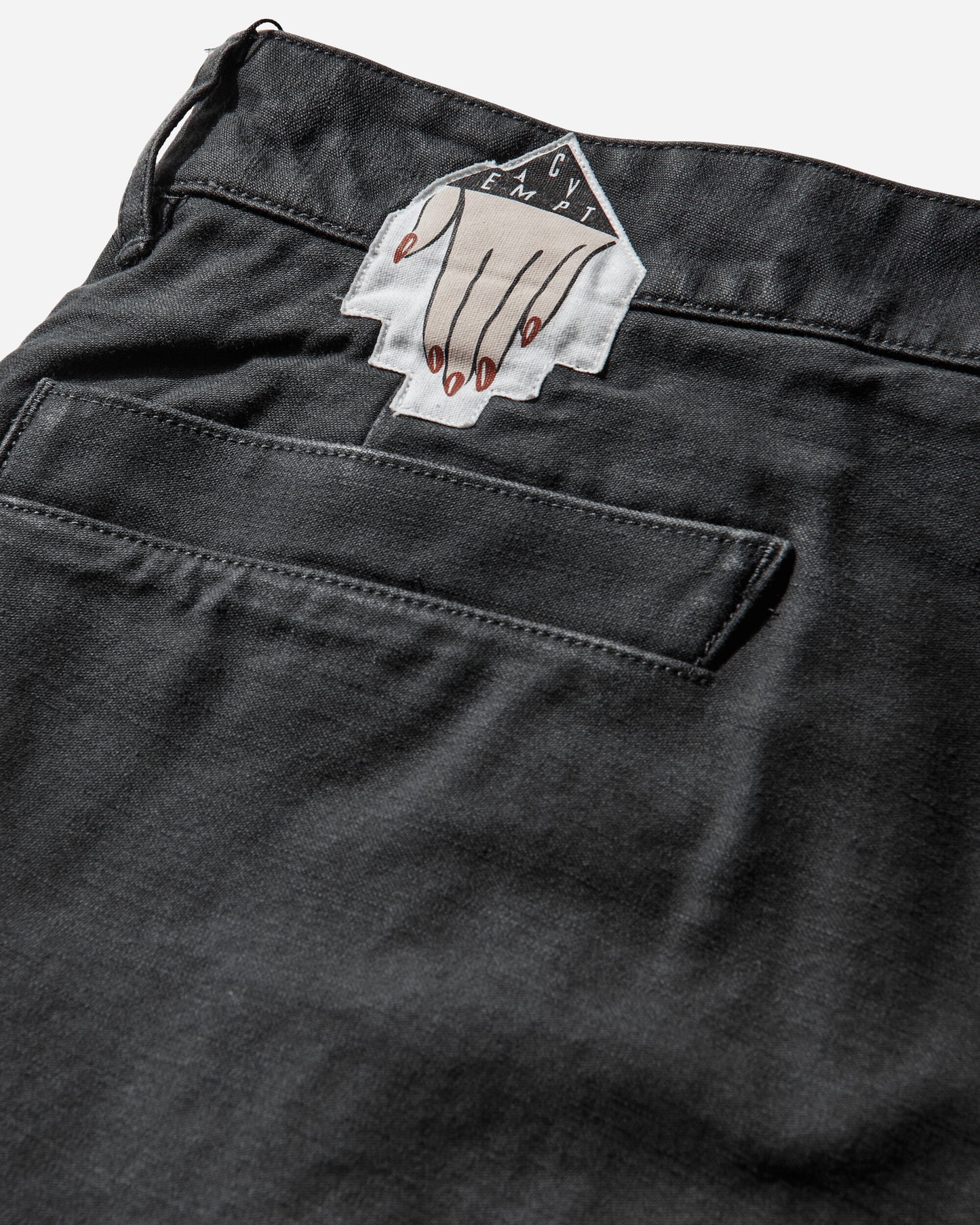 Cav Empt Washed Cotton One Tuck Pants Charcoal Pants Casual CES29PT08 CHARCOAL