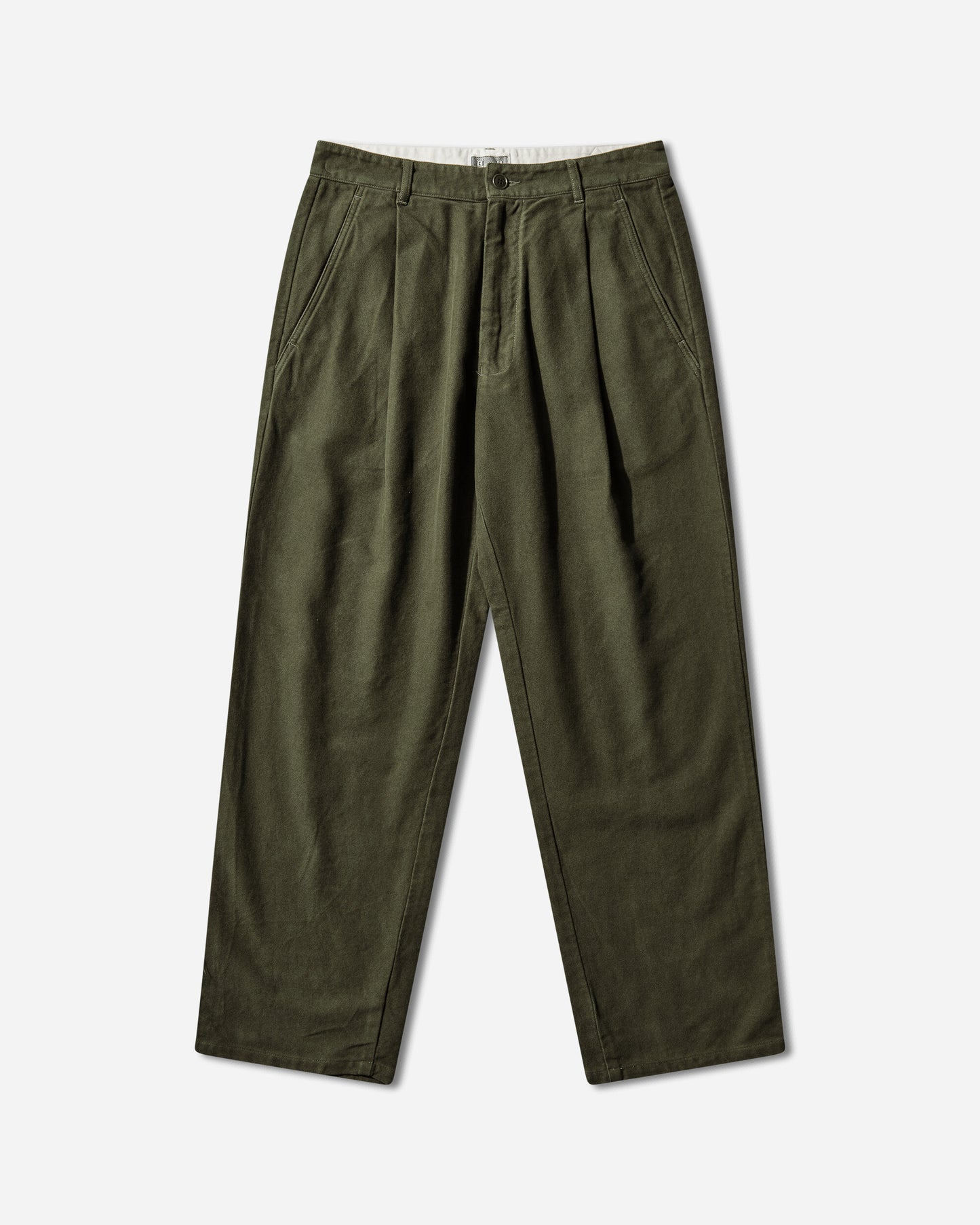 Cav Empt Brushed Soft Cotton One Tuck Pants Green Green Pants Chinos CES28PT07 GREEN