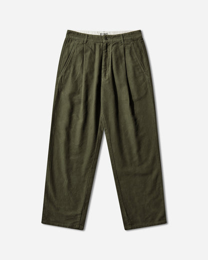 Cav Empt Brushed Soft Cotton One Tuck Pants Green Green Pants Chinos CES28PT07 GREEN