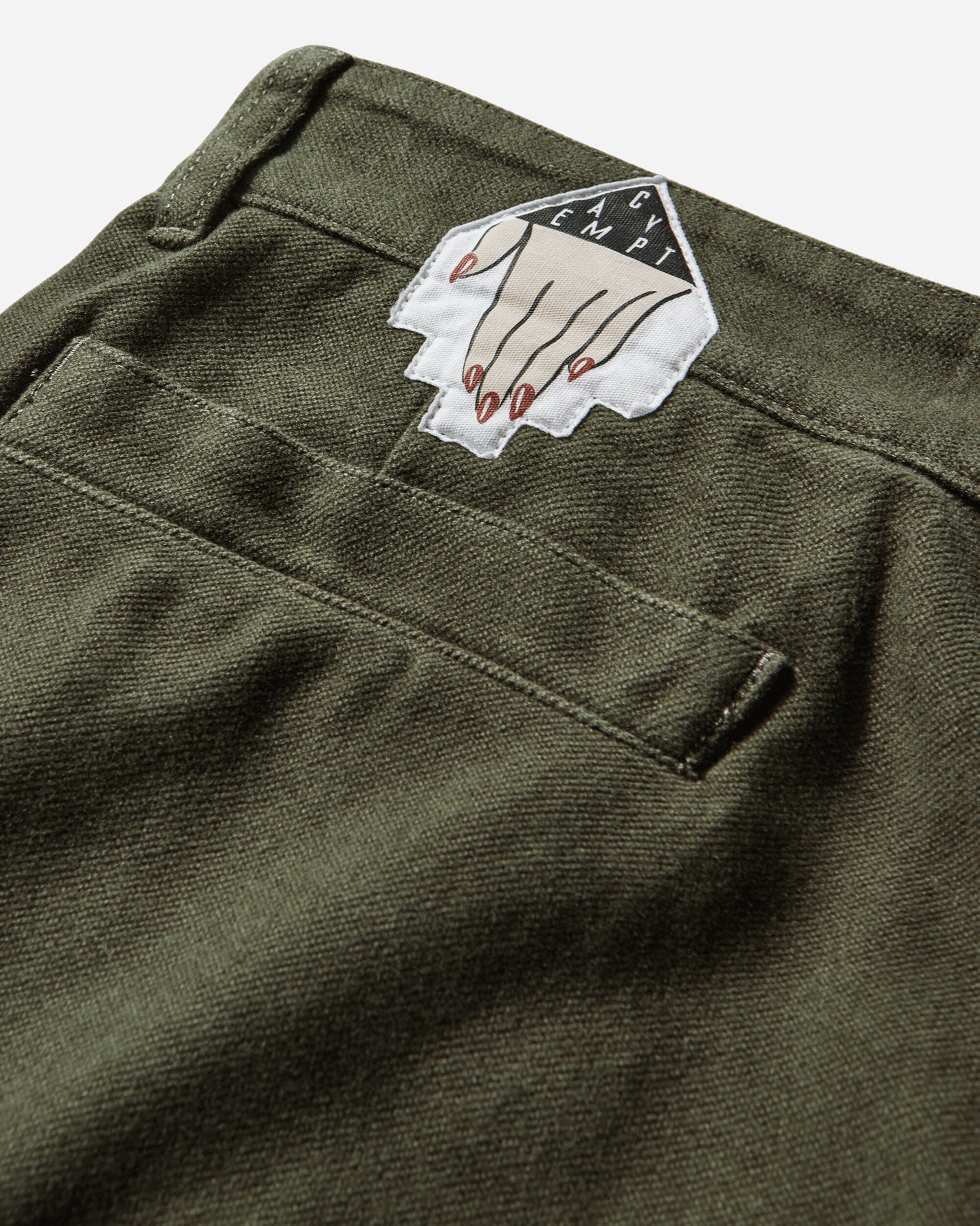 Cav Empt Brushed Soft Cotton One Tuck Pants Green Green Pants Chinos CES28PT07 GREEN
