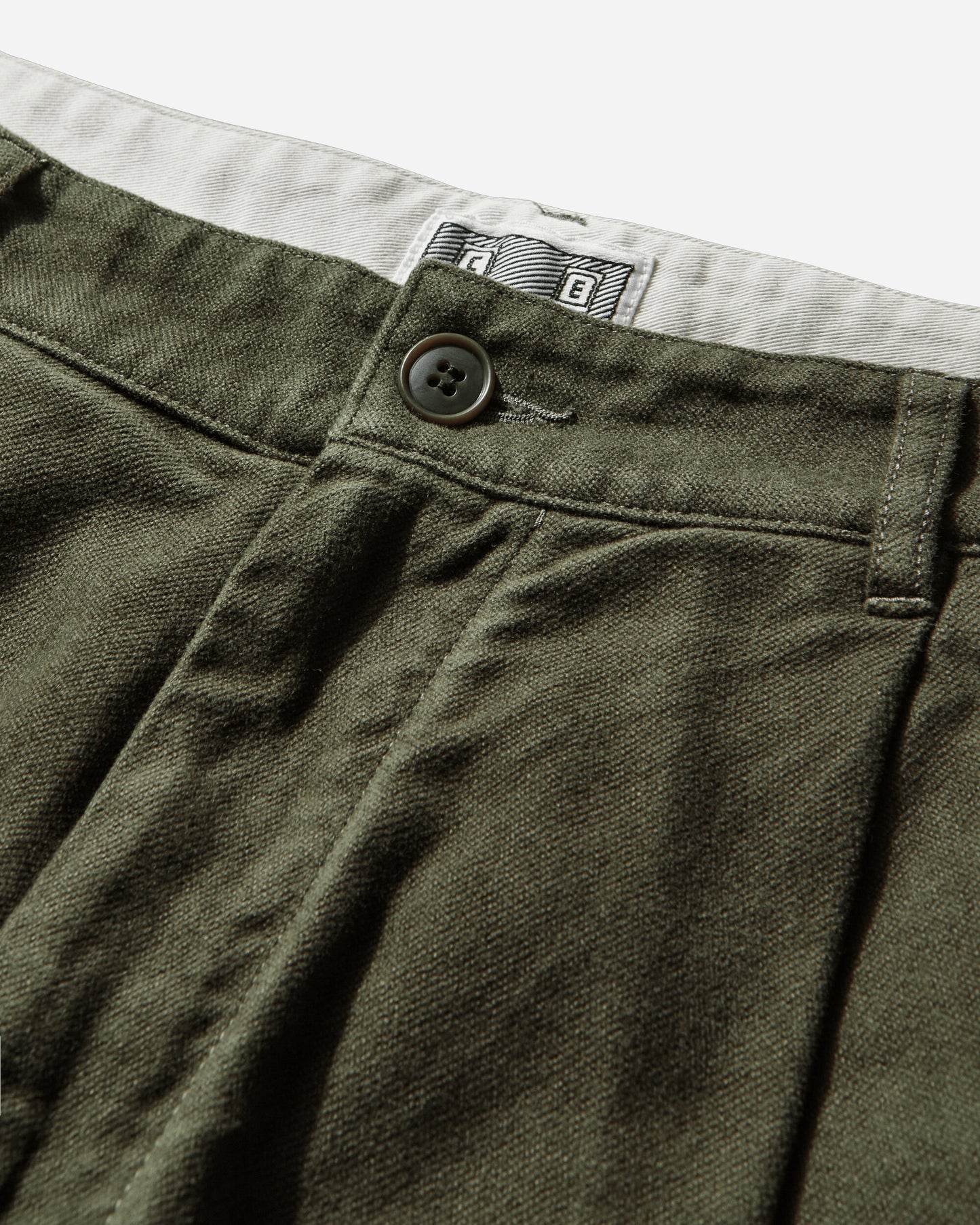 Cav Empt Brushed Soft Cotton One Tuck Pants Green Green Pants Chinos CES28PT07 GREEN
