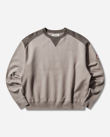 Cav Empt Panel Shoulder Crew Neck Beige Sweatshirts Crewneck CES29CS05 BEIGE