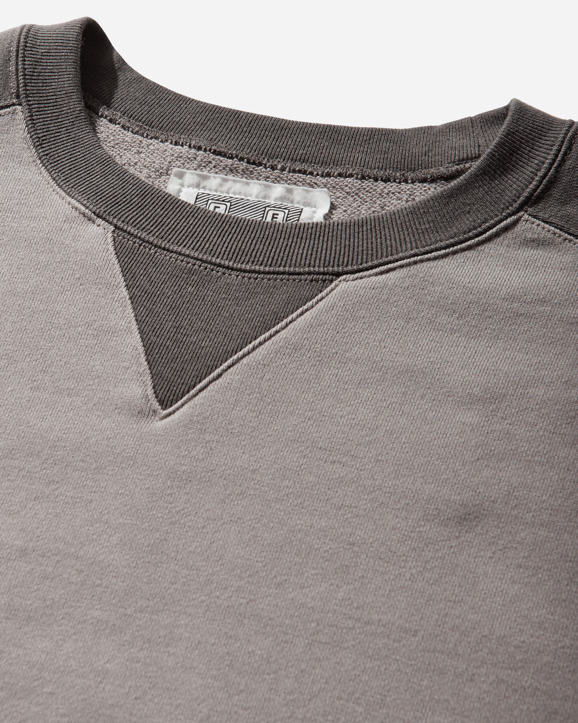 Cav Empt Panel Shoulder Crew Neck Beige Sweatshirts Crewneck CES29CS05 BEIGE