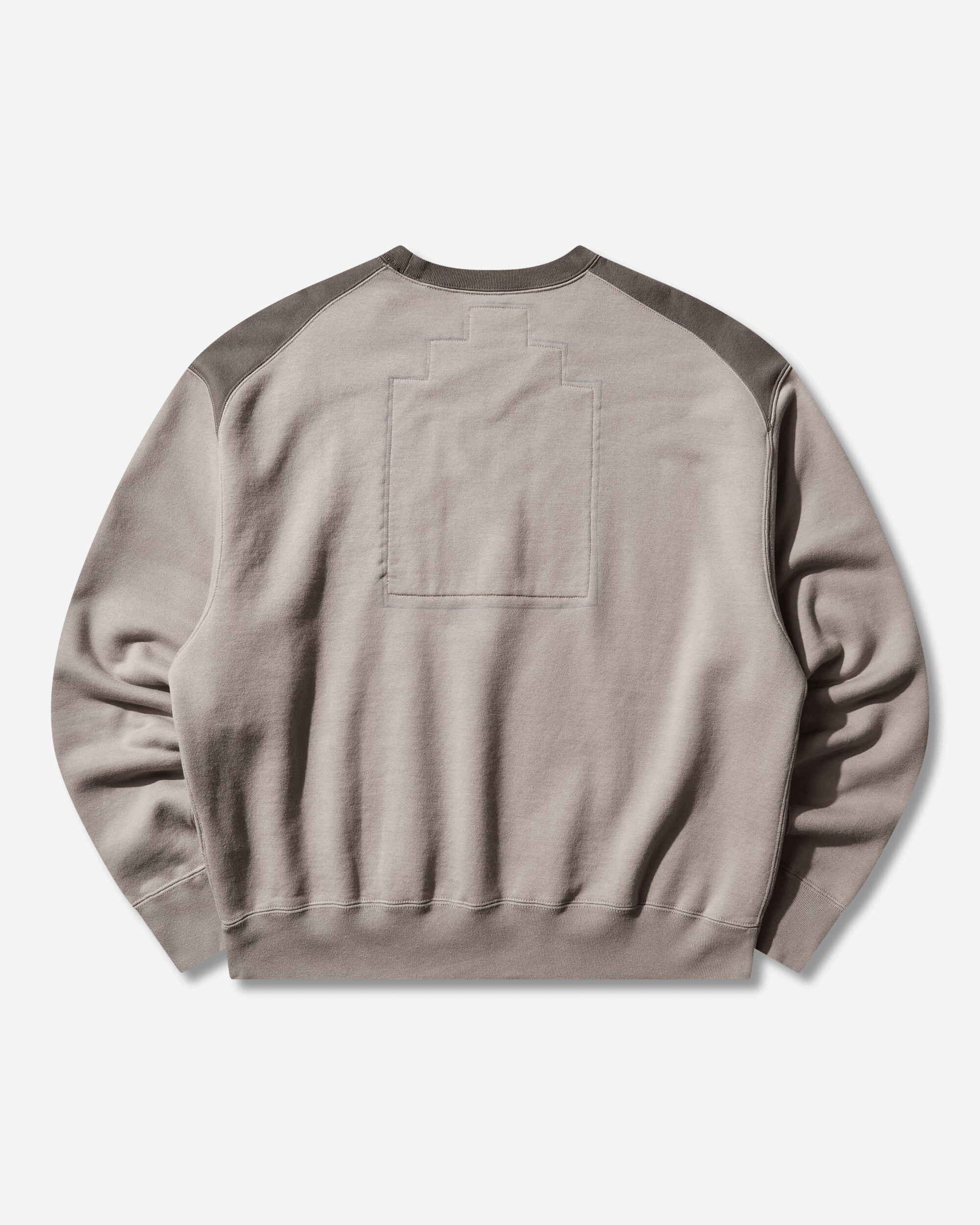 Cav Empt Panel Shoulder Crew Neck Beige Sweatshirts Crewneck CES29CS05 BEIGE