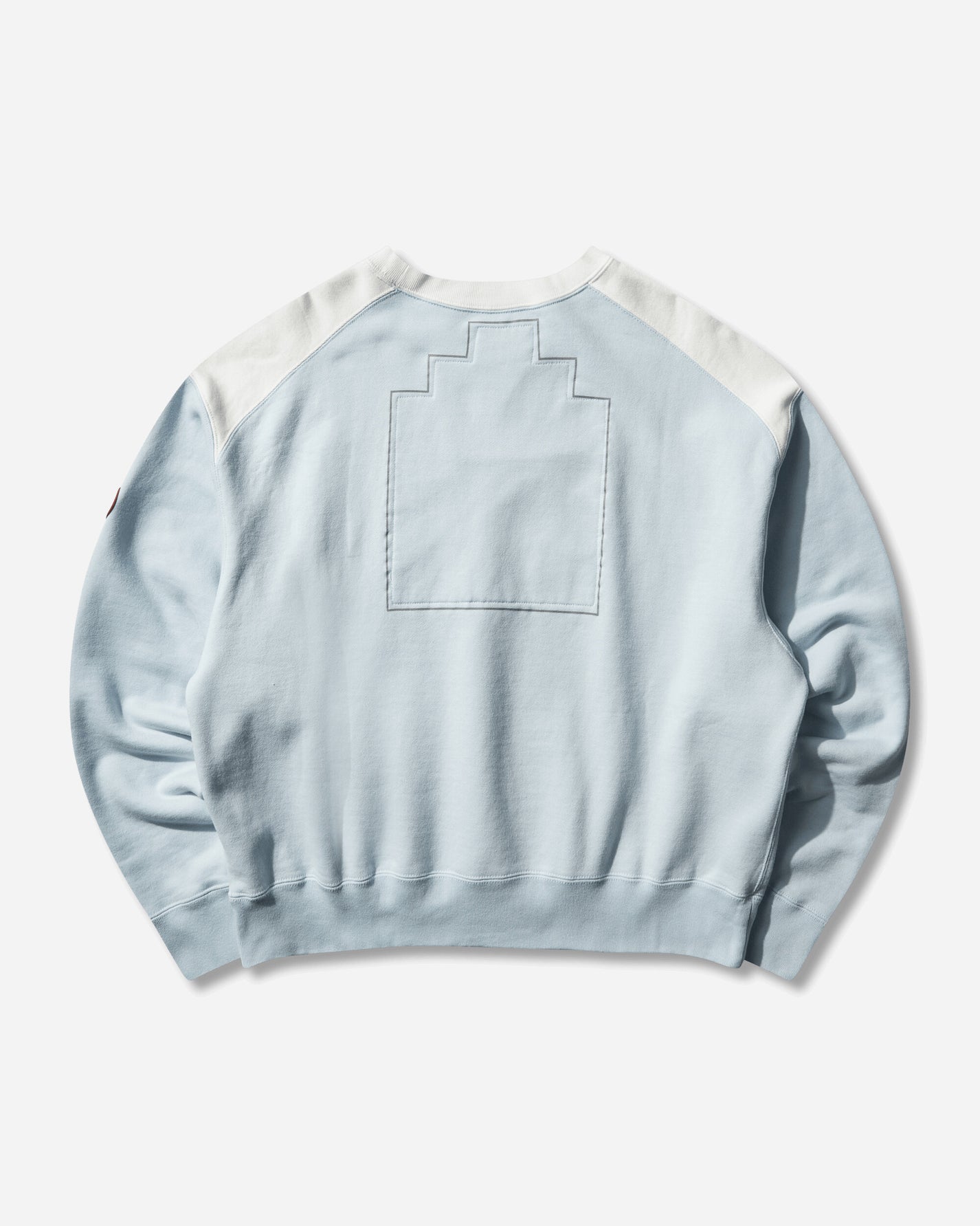 Cav Empt Panel Shoulder Crew Neck Blue Sweatshirts Crewneck CES29CS05 BLUE