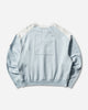 Cav Empt Panel Shoulder Crew Neck Blue Sweatshirts Crewneck CES29CS05 BLUE