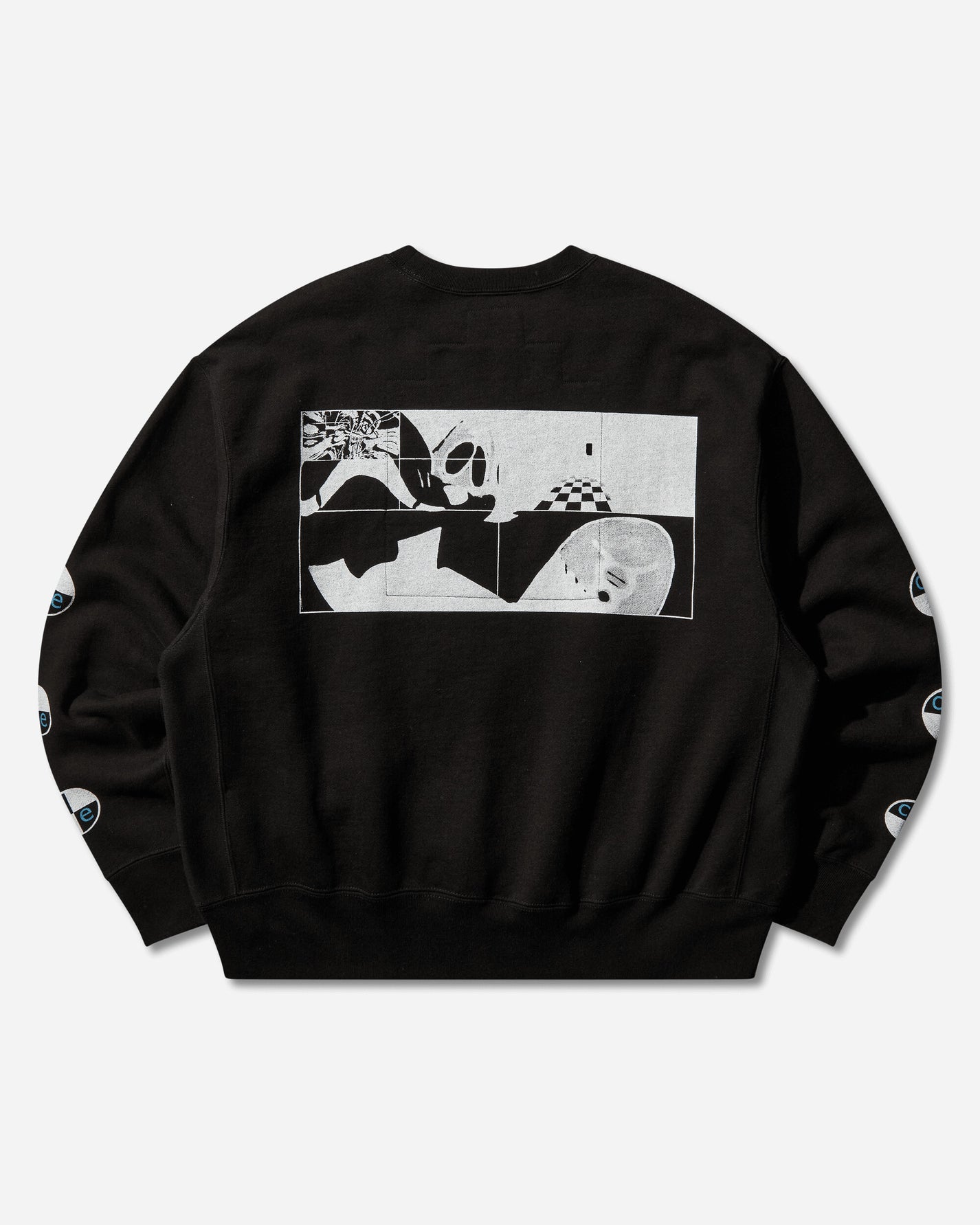 Cav Empt Xo Riff Crew Neck Black Sweatshirts Crewneck CES28CS10 BLACK