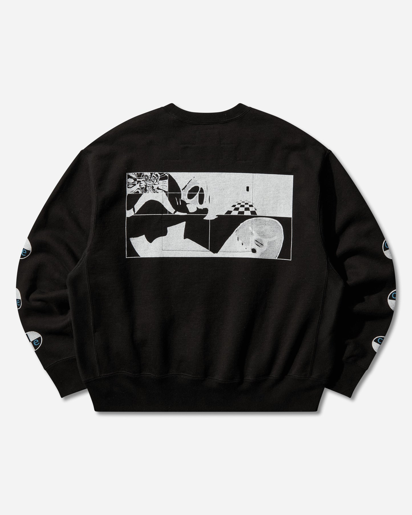 Cav Empt Xo Riff Crew Neck Black Sweatshirts Crewneck CES28CS10 BLACK