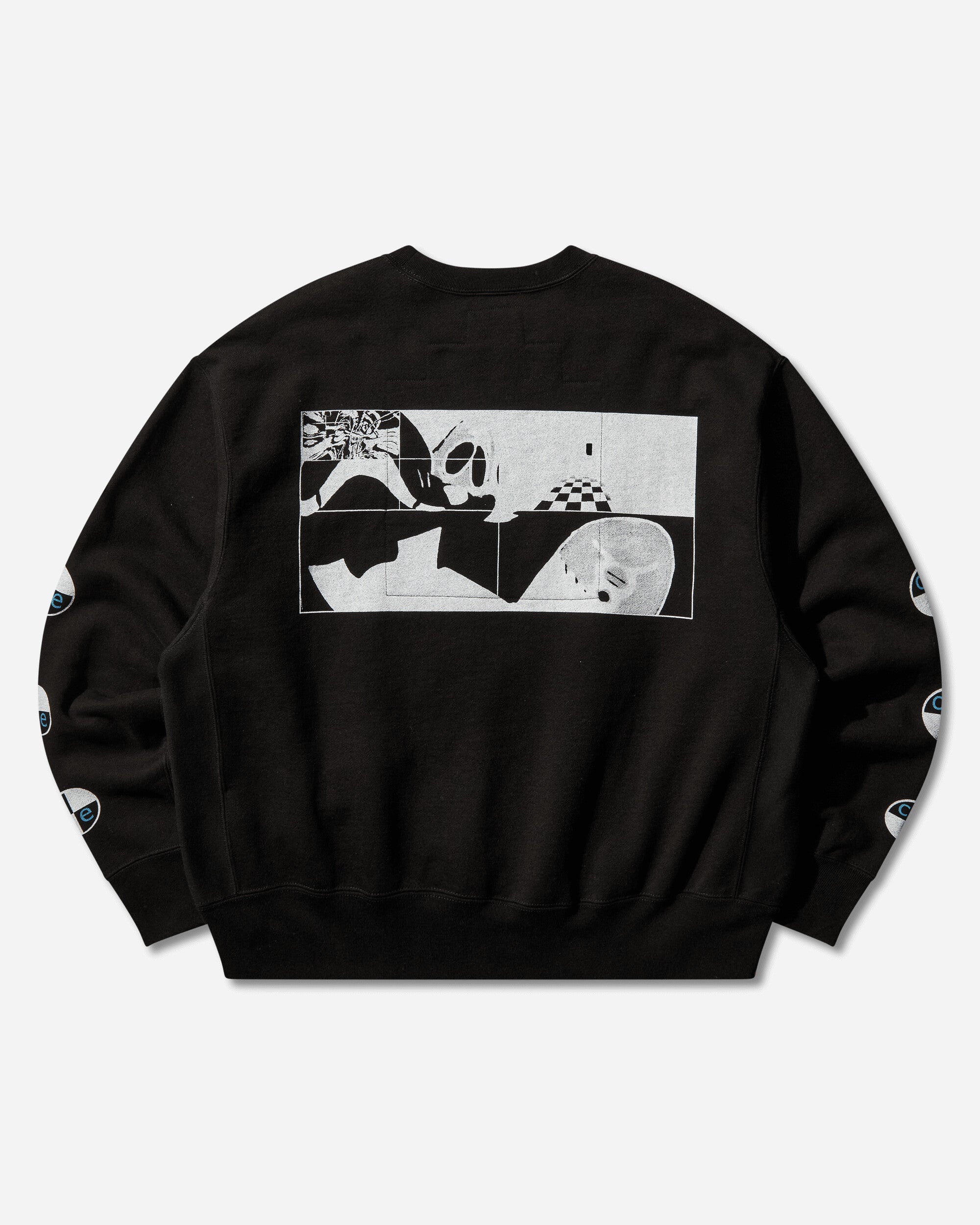 Cav Empt Xo Riff Crew Neck Black Sweatshirts Crewneck CES28CS10 BLACK