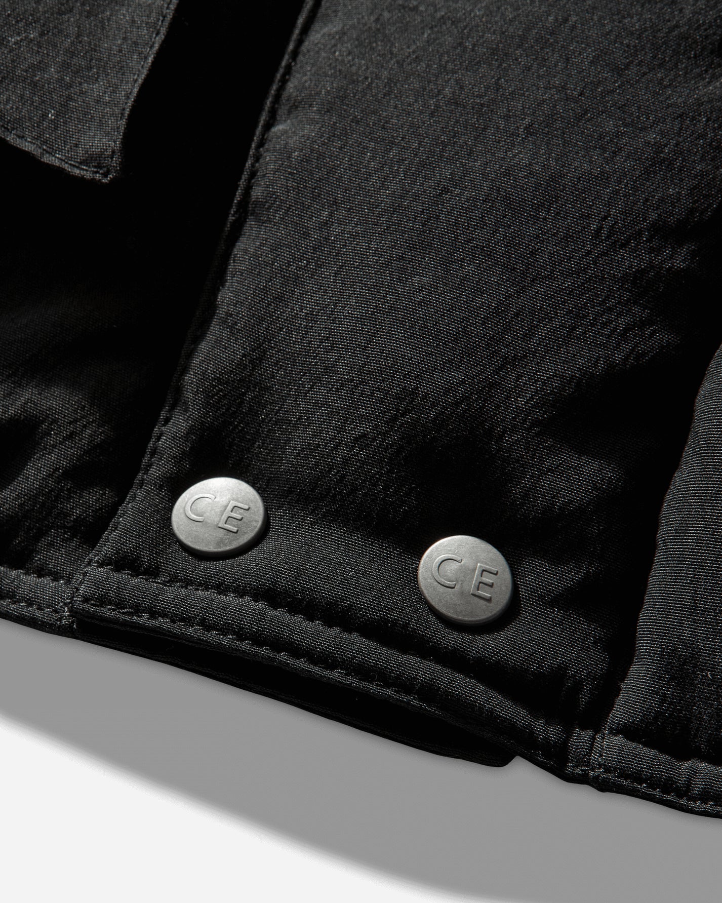 Cav Empt Diagonal Flap Puff Jacket Black Coats and Jackets Down Jackets CES28JK03 BLACK