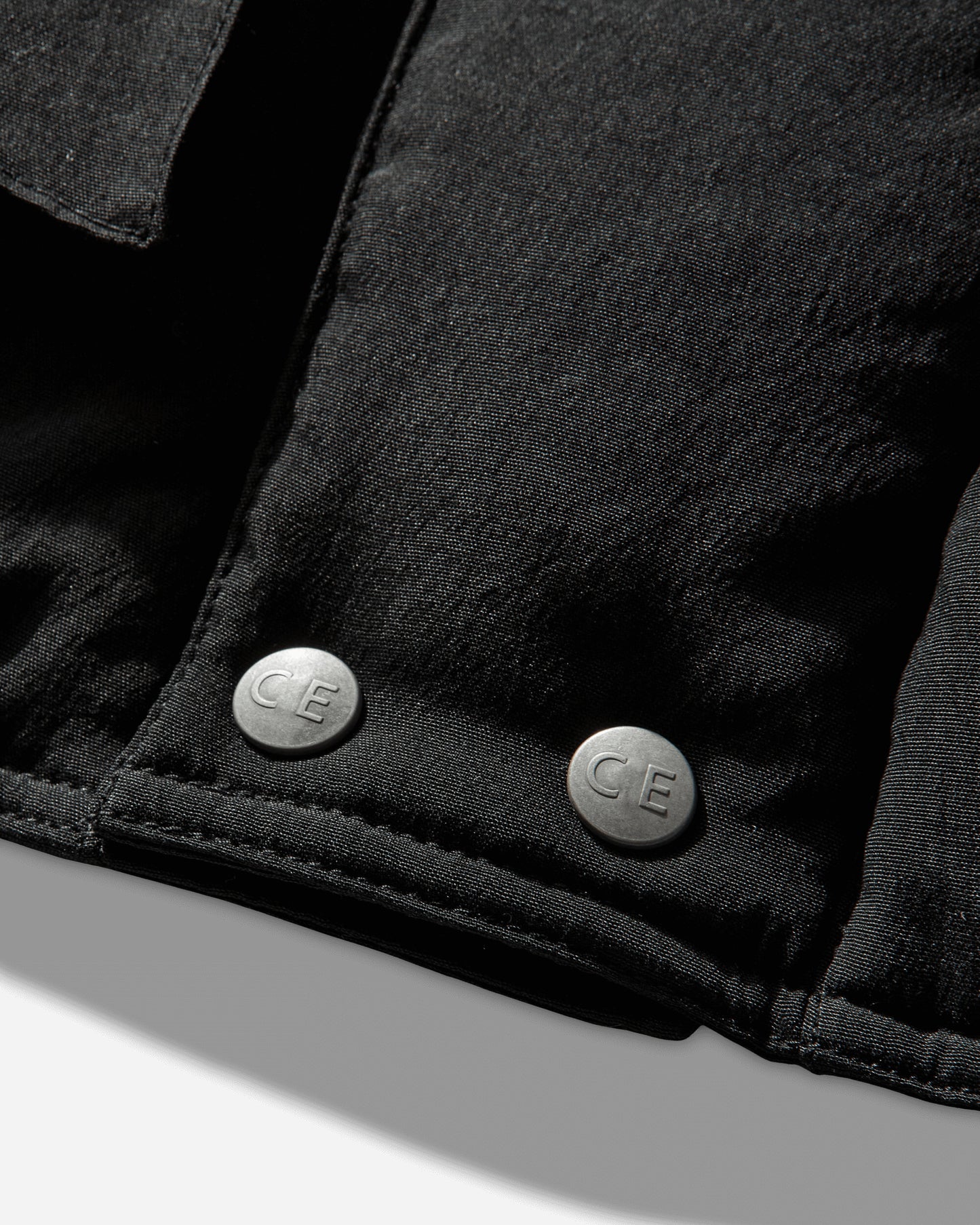 Cav Empt Diagonal Flap Puff Jacket Black Coats and Jackets Down Jackets CES28JK03 BLACK