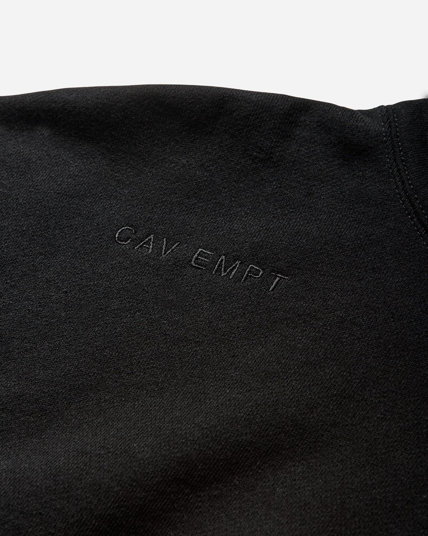 Cav Empt Solid Loose Hoody Black Black Sweatshirts Hoodies CES28CS13 BLACK