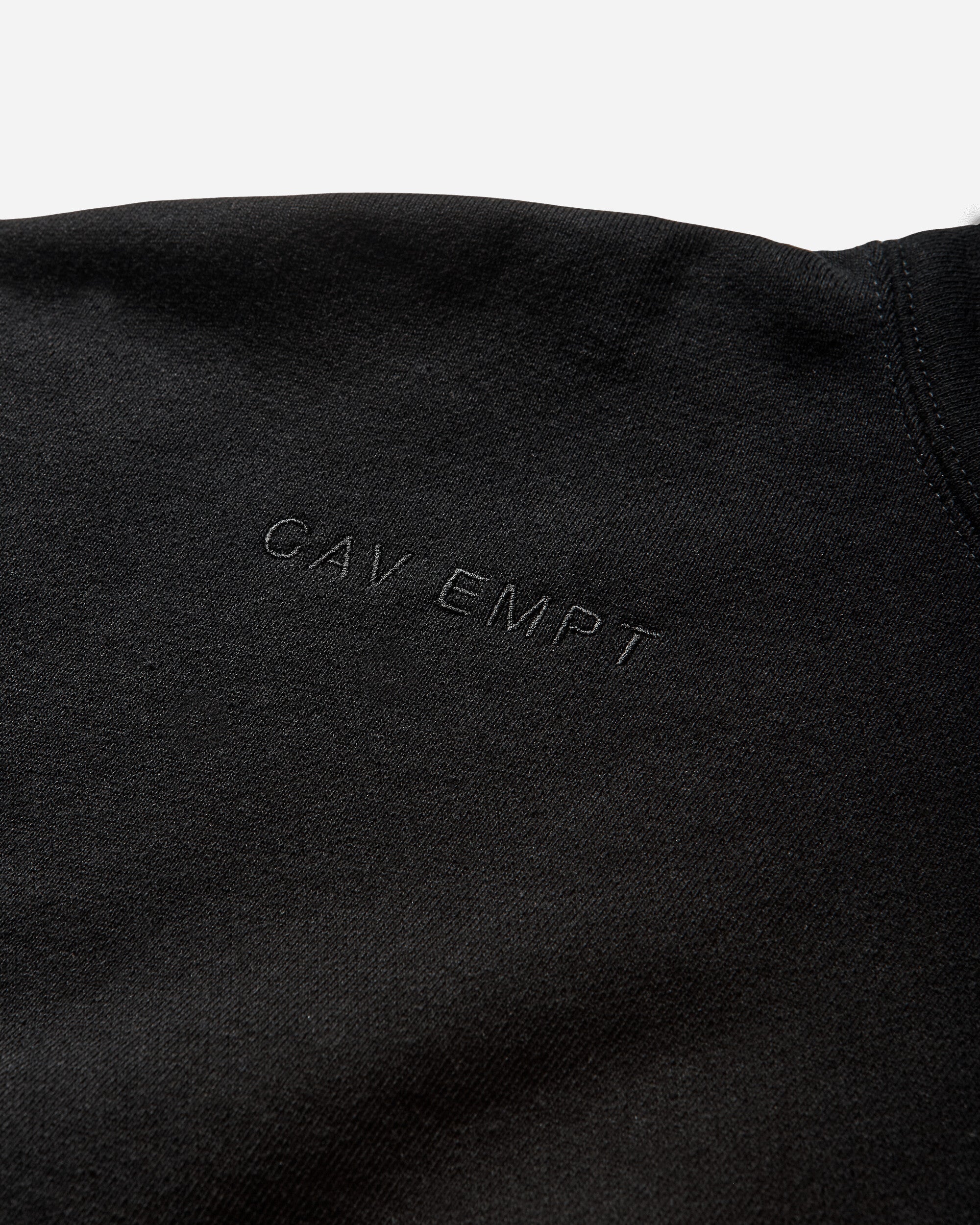 Cav Empt Solid Loose Hoody Black Black Sweatshirts Hoodies CES28CS13 BLACK