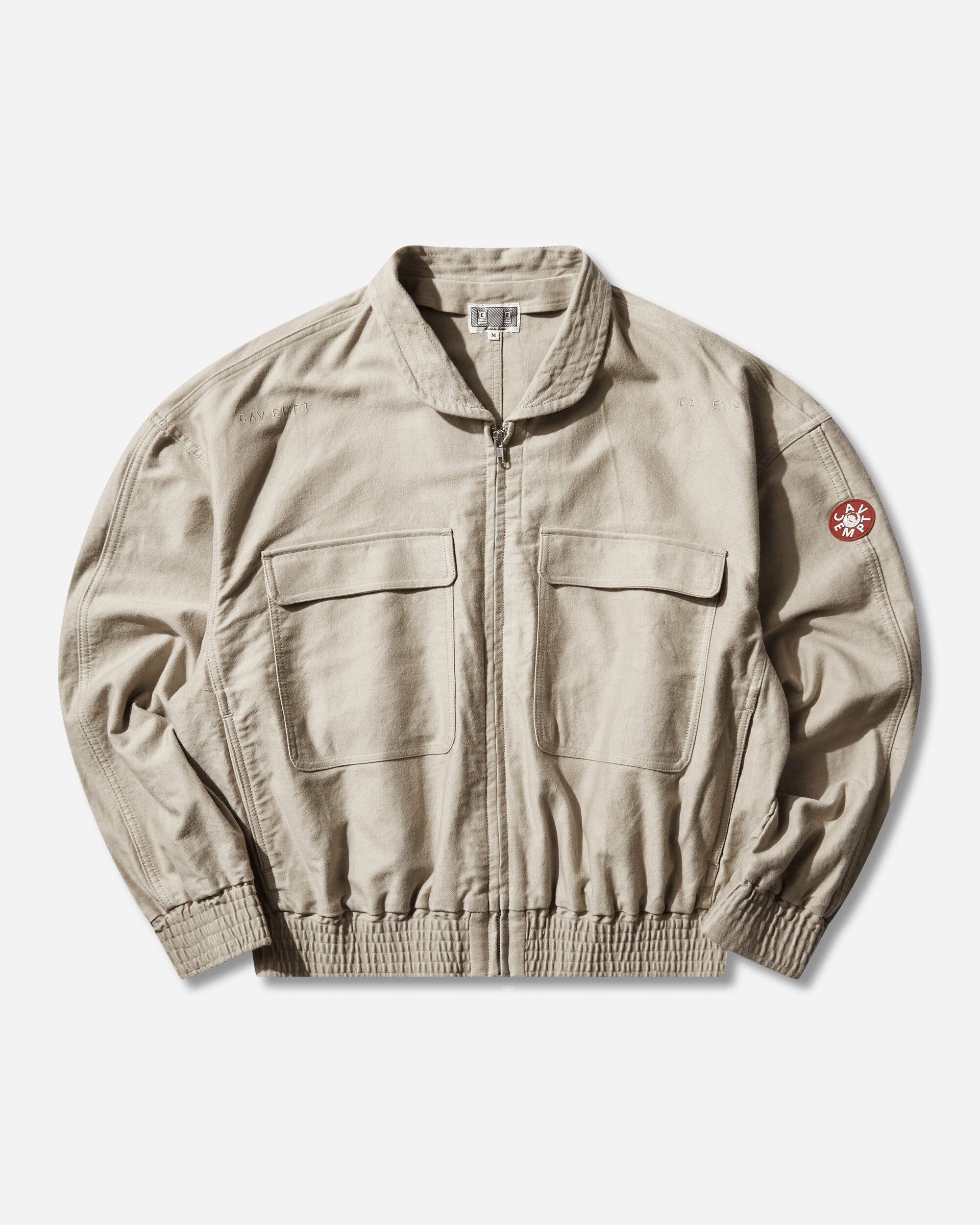 Cav Empt Casual Zip Short Jacket Beige Coats and Jackets Jackets CES29JK12 BEIGE