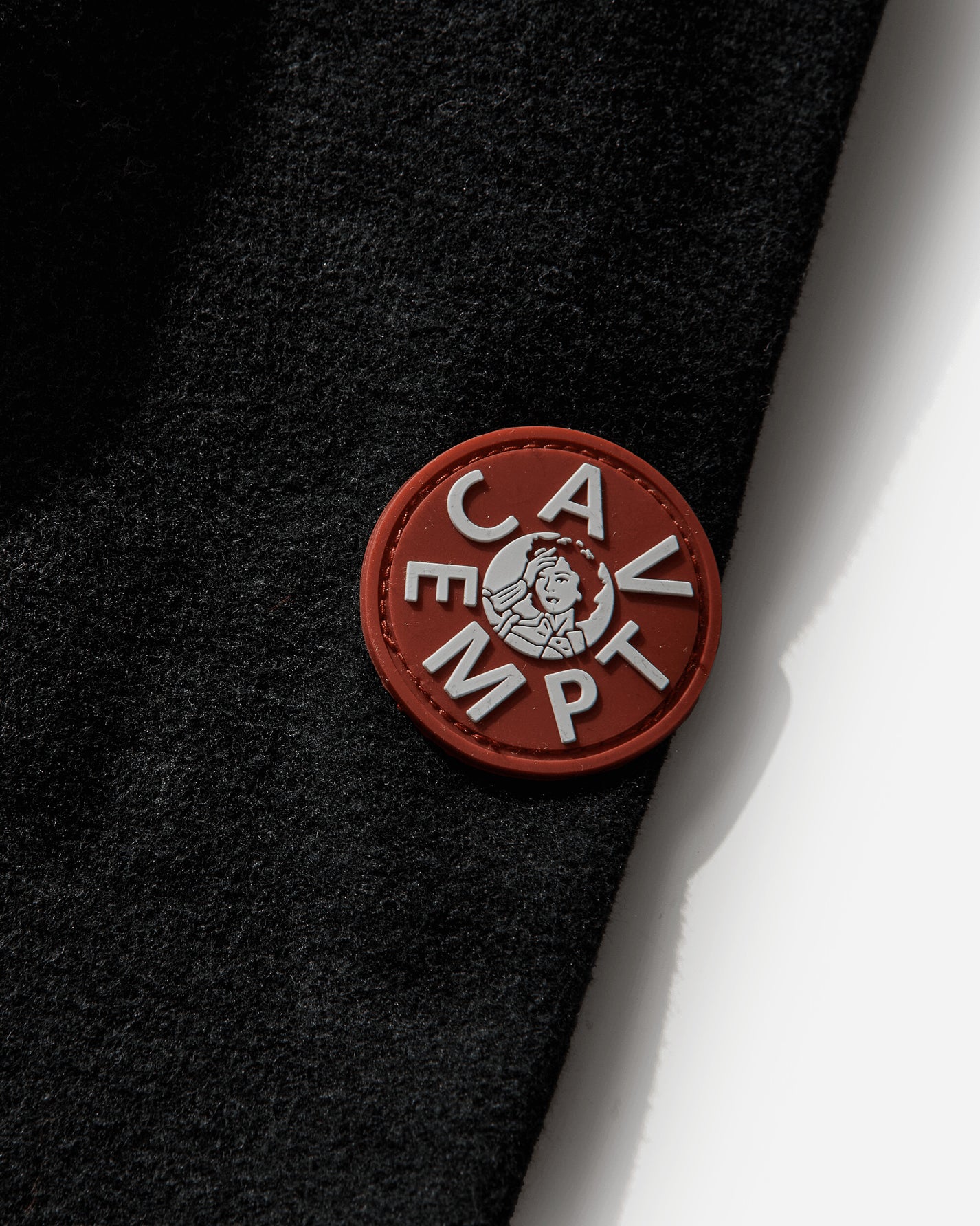 Cav Empt Brushed Cotton Design Big Shirt Black Shirts Longsleeve Shirt CES29SH01 BLACK