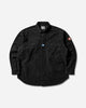 Cav Empt Brushed Cotton Design Big Shirt Black Shirts Longsleeve Shirt CES29SH01 BLACK