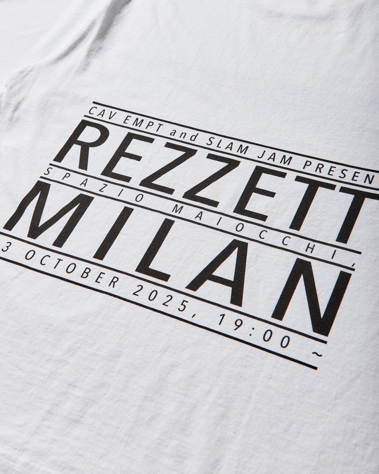 Cav Empt Cav Empt X Slam Jam Rezzett T-Shirt White T-Shirts Shortsleeve CES28T23 WHT